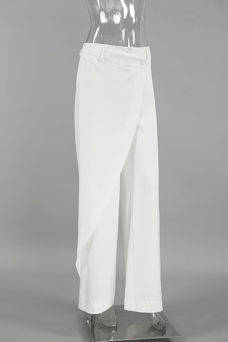 Draped Waist Casual Pants