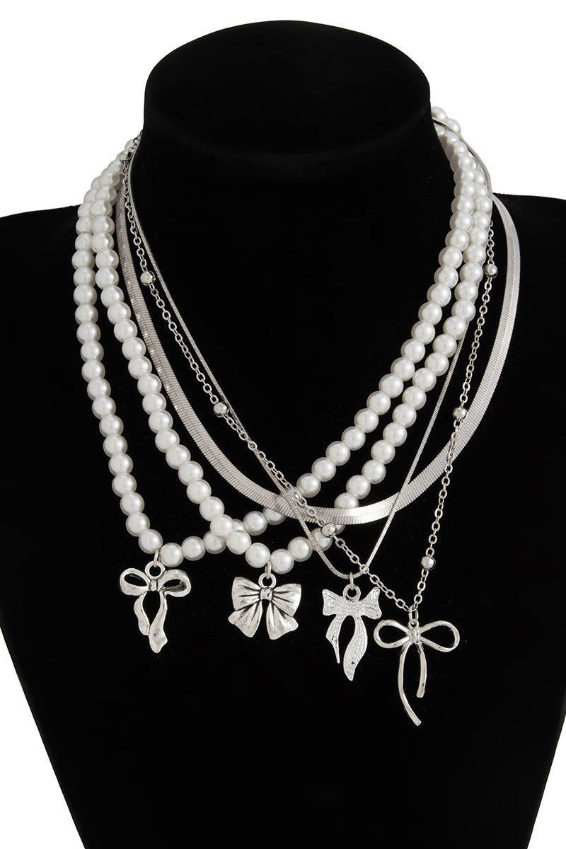 Layered Heart Charm Necklace