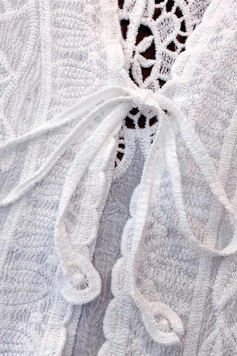 Elegant Floral Swim Cover-Up