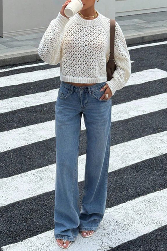 Open Back Knit Sweater with Tie Detail