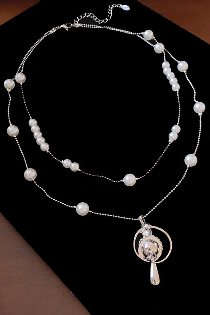 Elegant Double Layer Pearl Necklace
