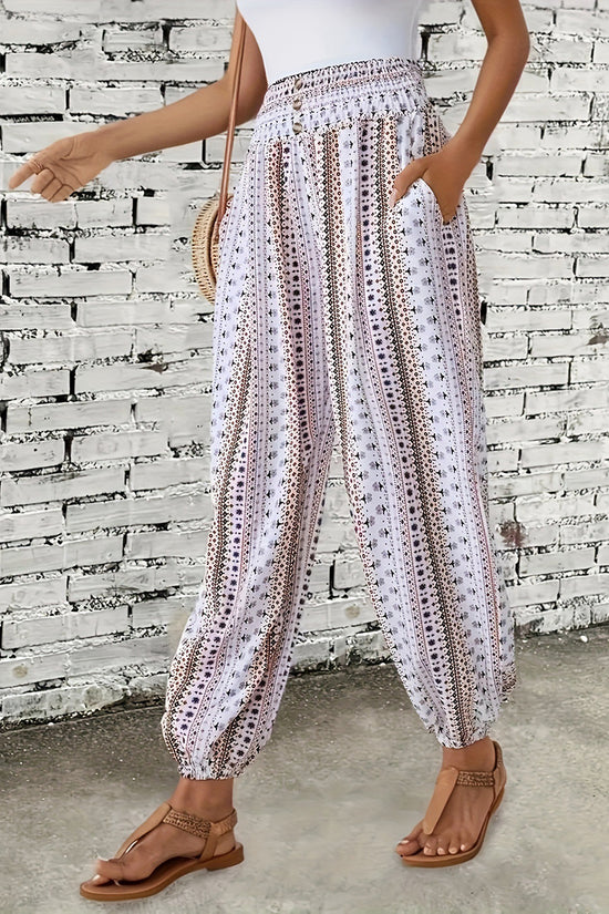 Boho Stripe Casual Pants