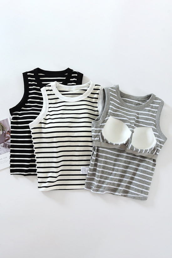 Striped Sleeveless Tank Top