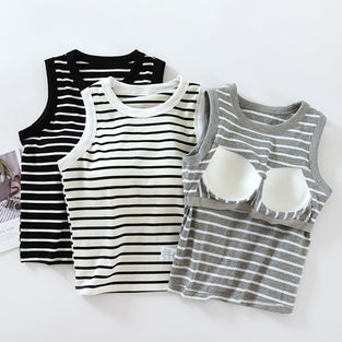 Striped Sleeveless Tank Top