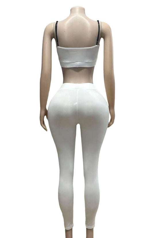 Chic Sleeveless Top and Pants Set