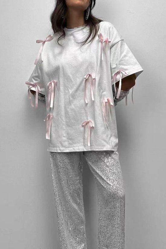 Bow-Embellished T-Shirt