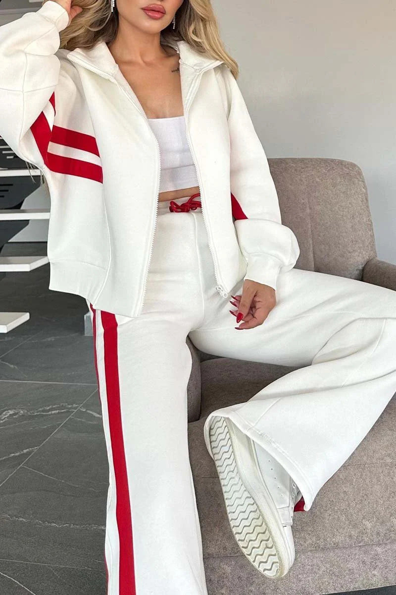Sporty Stripe Activewear Set