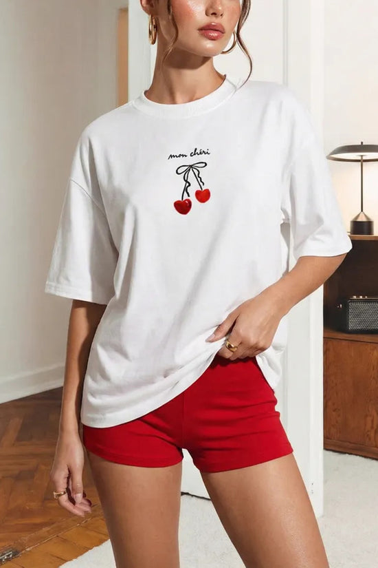 Charming Cherry Graphic T-Shirt