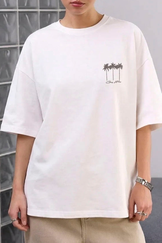 Palms Graphic Oversized T-Shirt