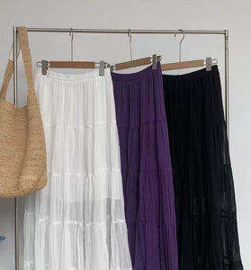 Flowing Tiered Midi Skirt