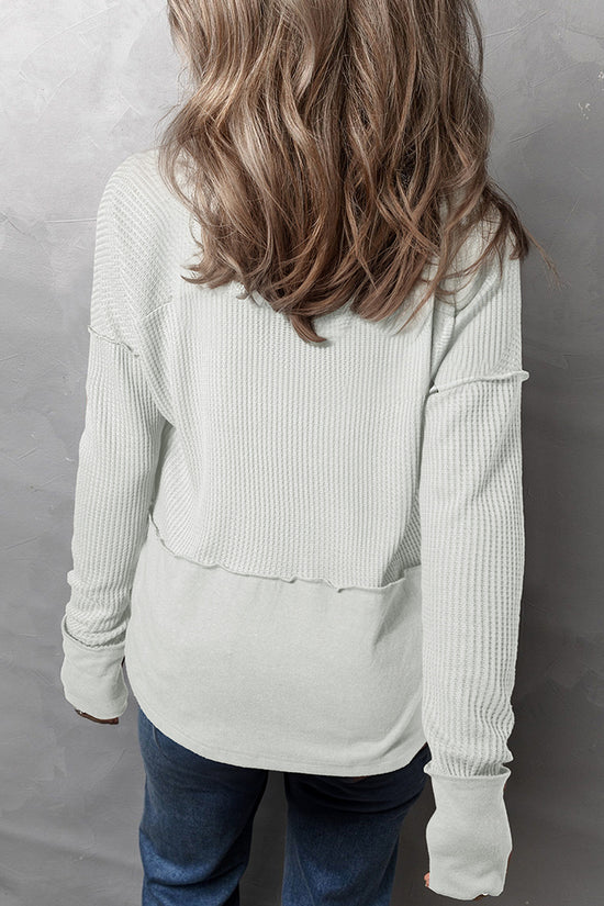 Relaxed Fit V-Neck Sweatshirt