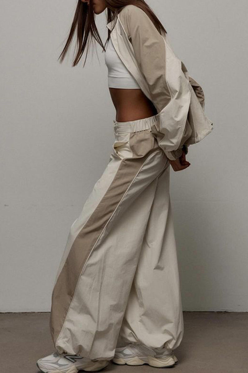 Stylish Activewear Set with Jacket and Pants