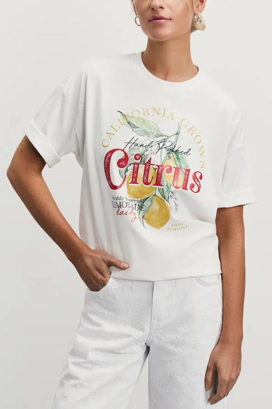 Citrus Graphic Oversized T-Shirt