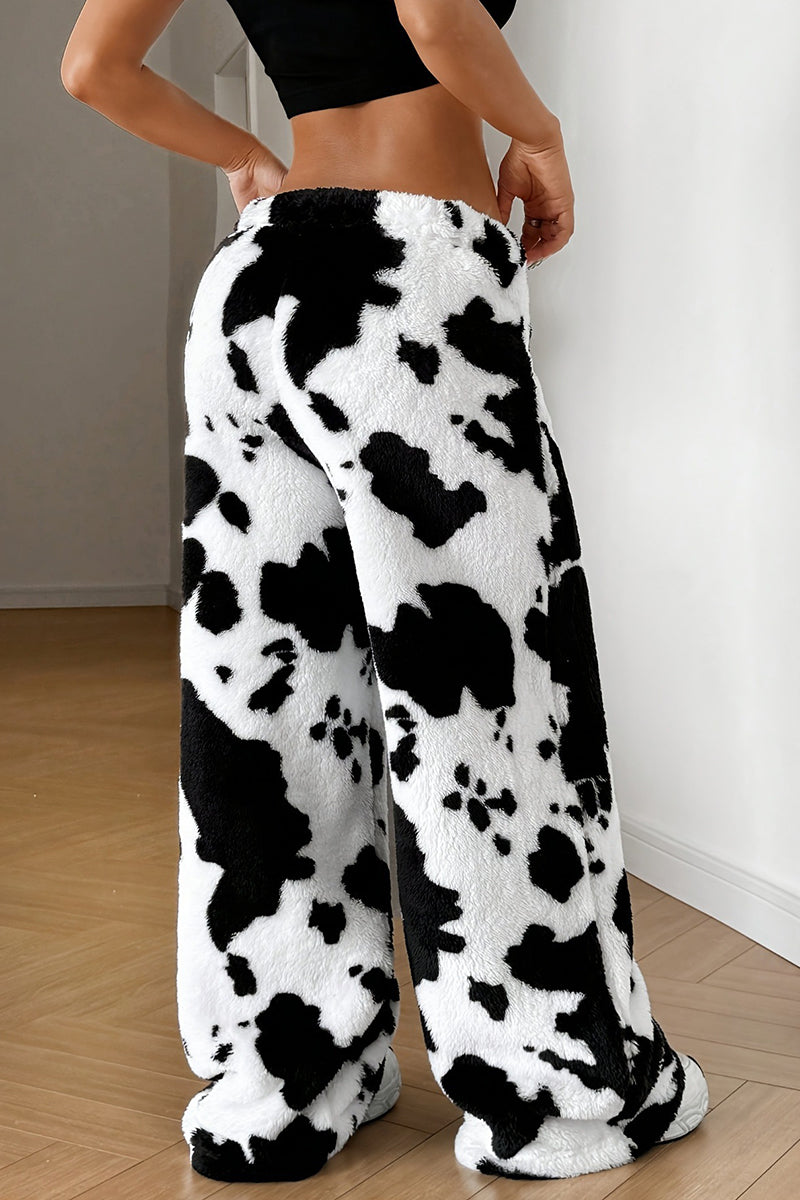 Leopard Print Casual Pants