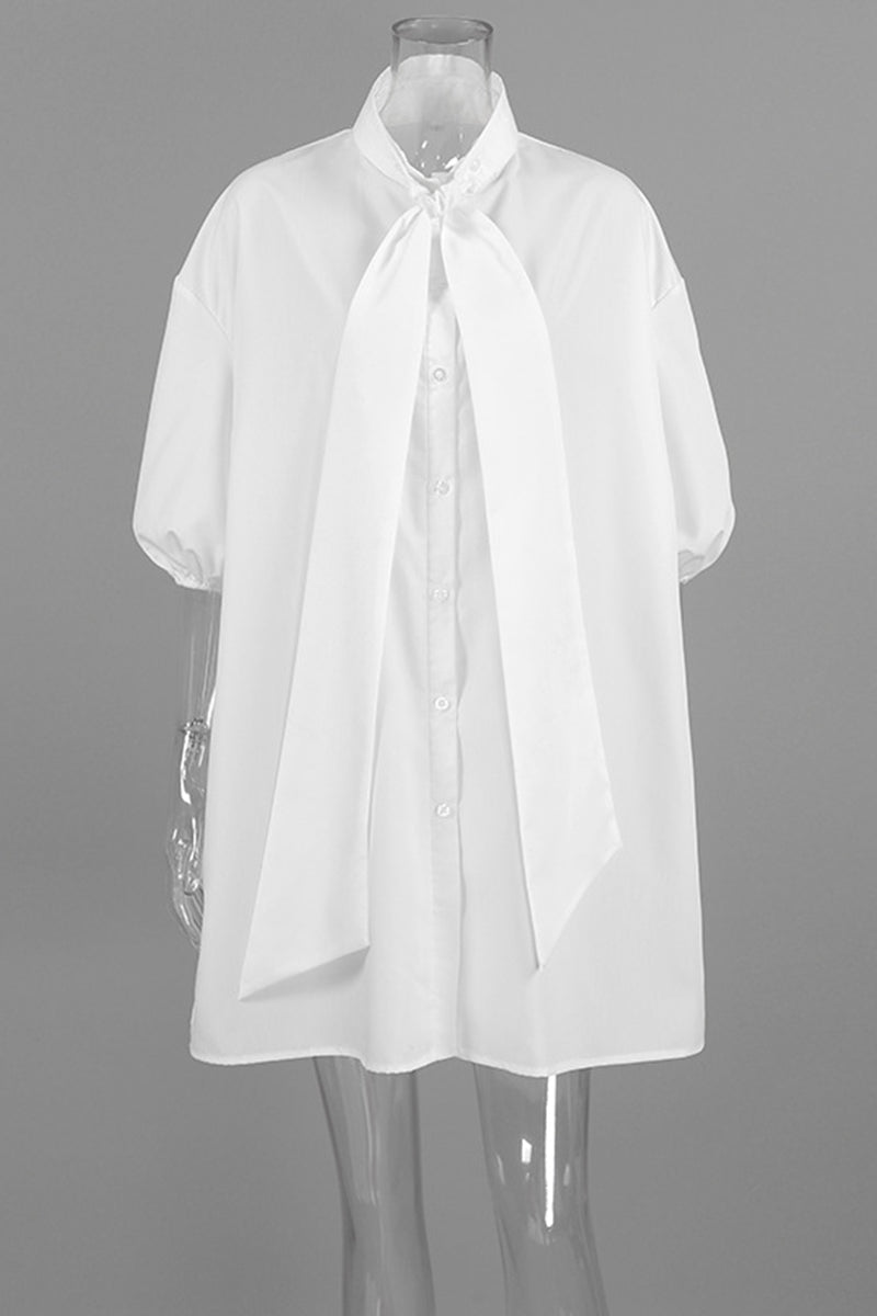 Oversized Bow Tie Blouse