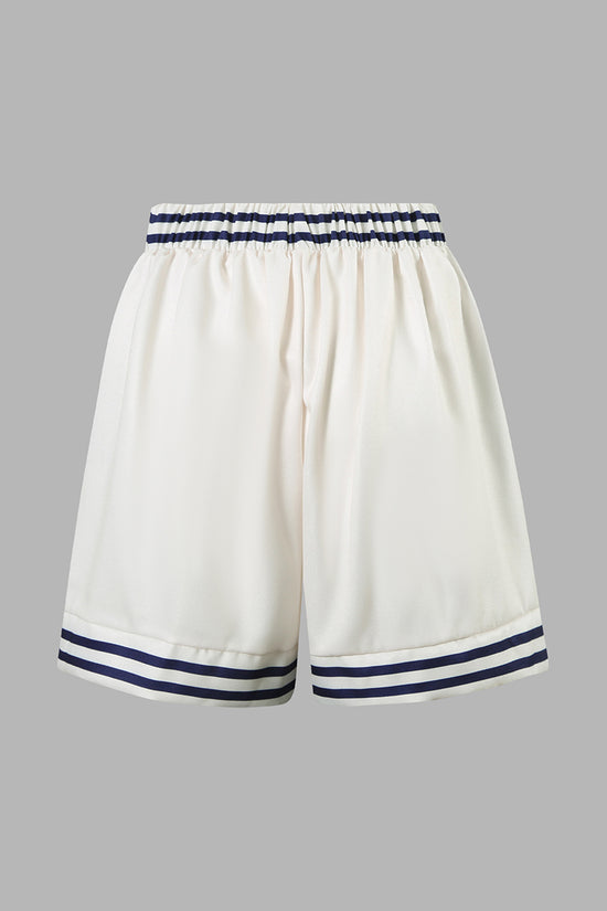 Side-Striped Swim Shorts