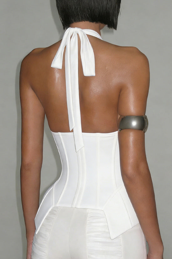 Halter Neck Corset Tank Top