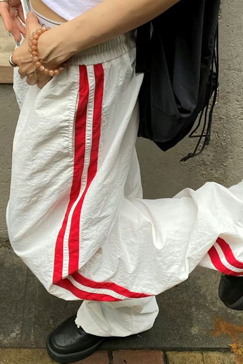 Striped Loose Fit Casual Pants