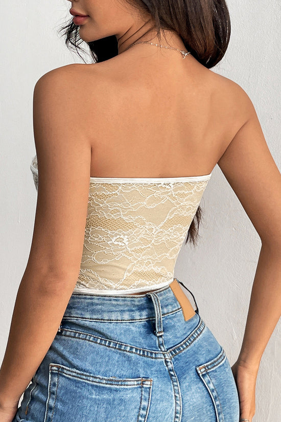 Lace Bustier Tank Top