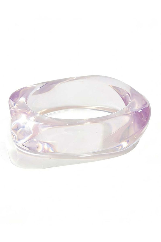 Sleek Twist Clear Bracelet