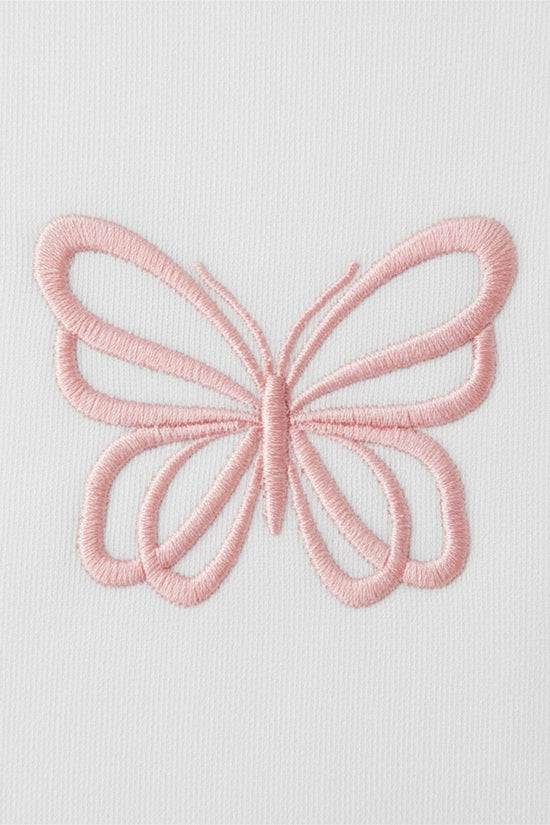 Soft Flutter Embroidered T-Shirt