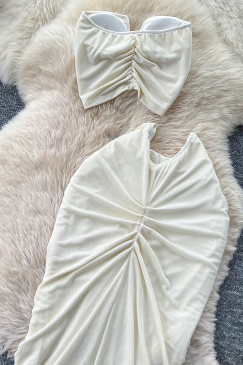 Elegant Sleeveless Skirt Set