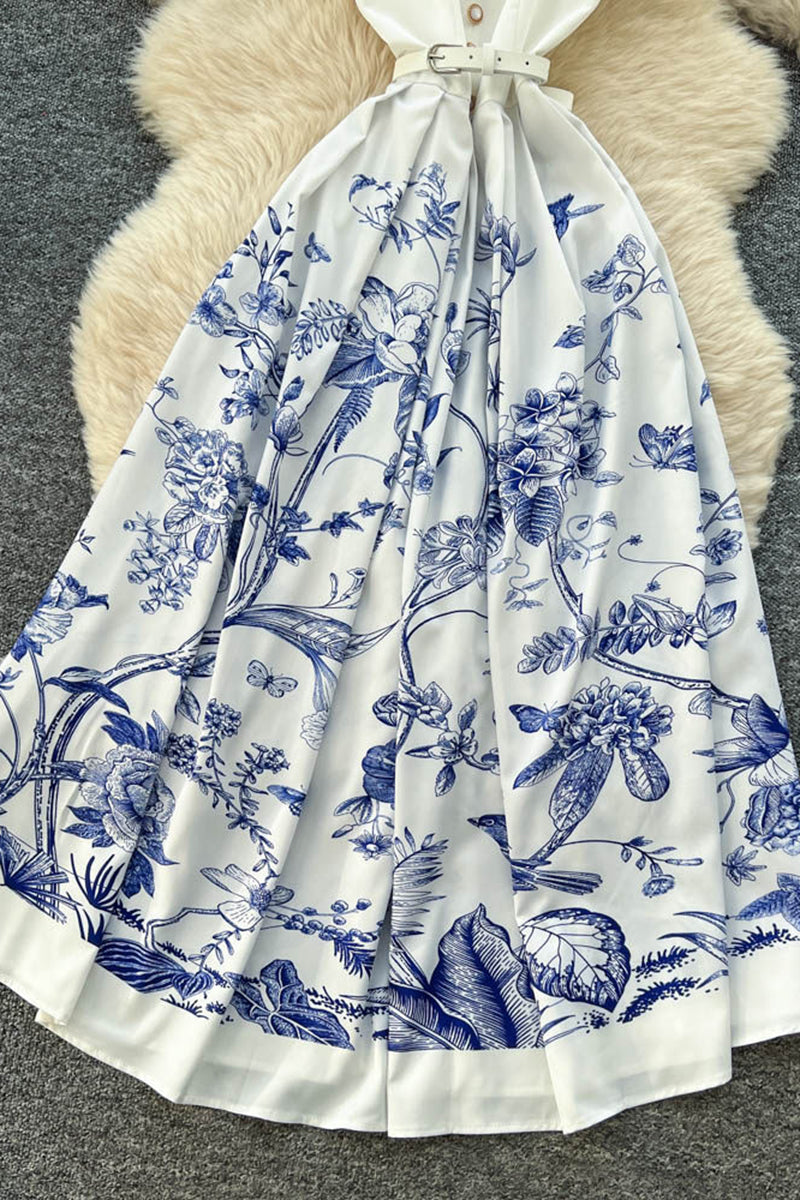 Floral Print Sleeveless Casual Dress