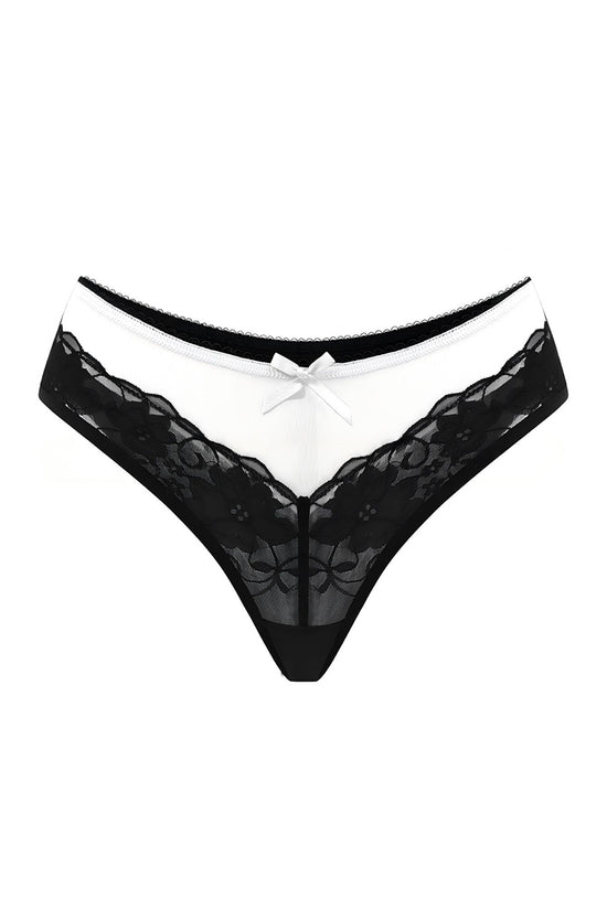 Lace Bow Detail Bikini Panties