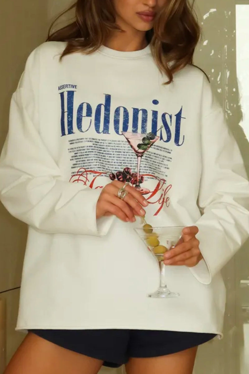 Graphic Print Casual Long Sleeve T-Shirt