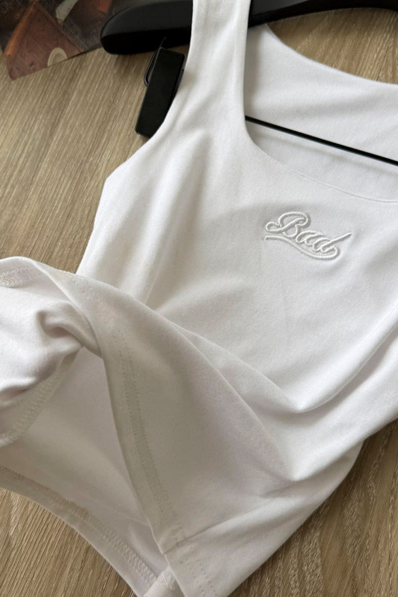 Tank Top with Square Neckline
