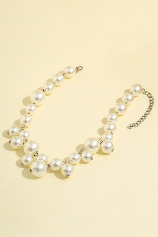 Elegant Pearl Statement Necklace