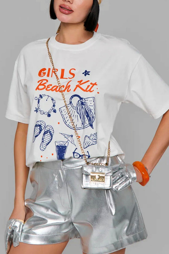 Girls Beach Graphic Tee
