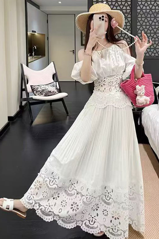 Elegant Off-Shoulder Midi Dress