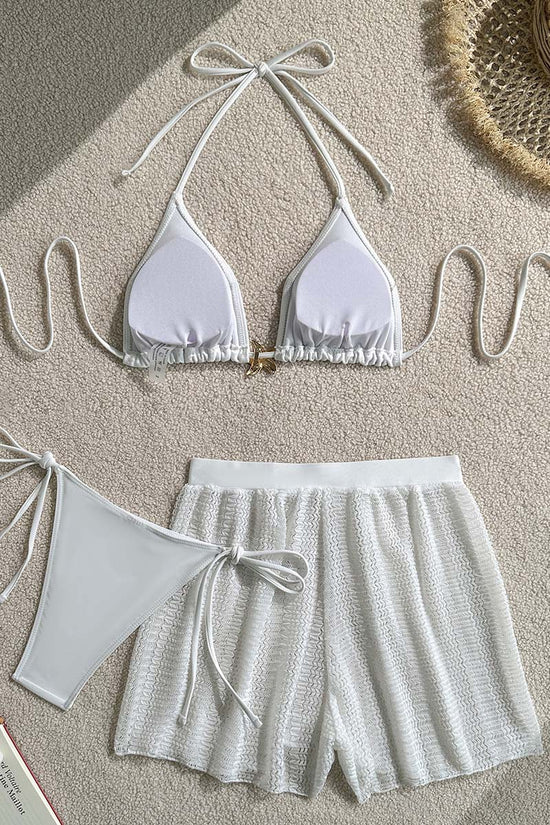 Starfish Bikini Set with Cover-Up Shorts