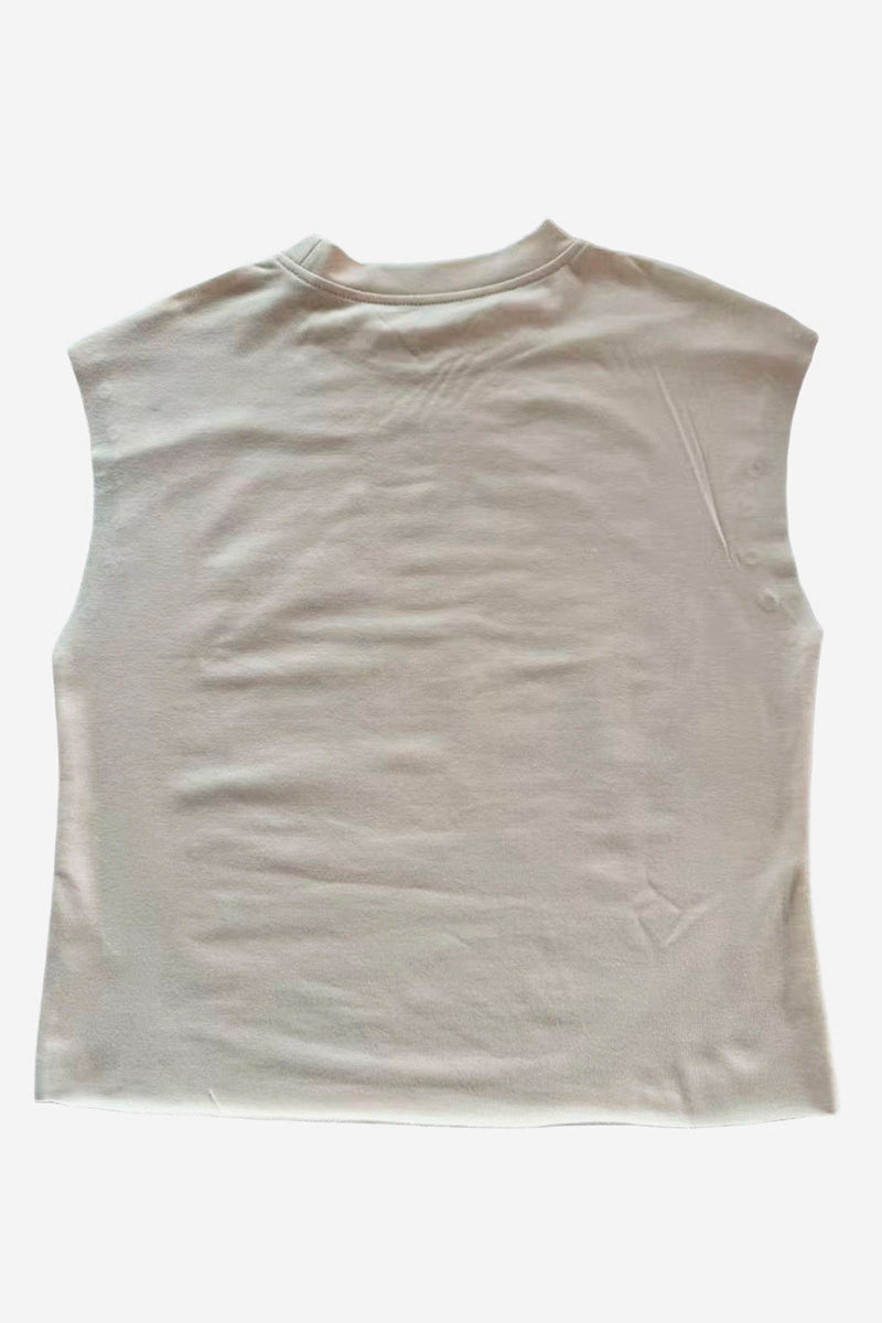 Edgy Graphic Studded Tank Top