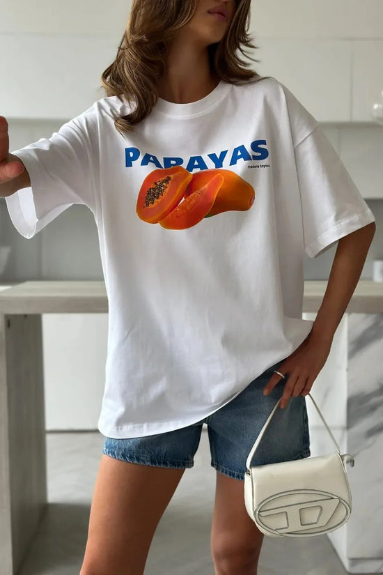 Graphic Papaya Print Tee