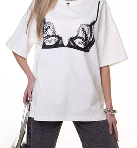 Bra Print Casual T-Shirt