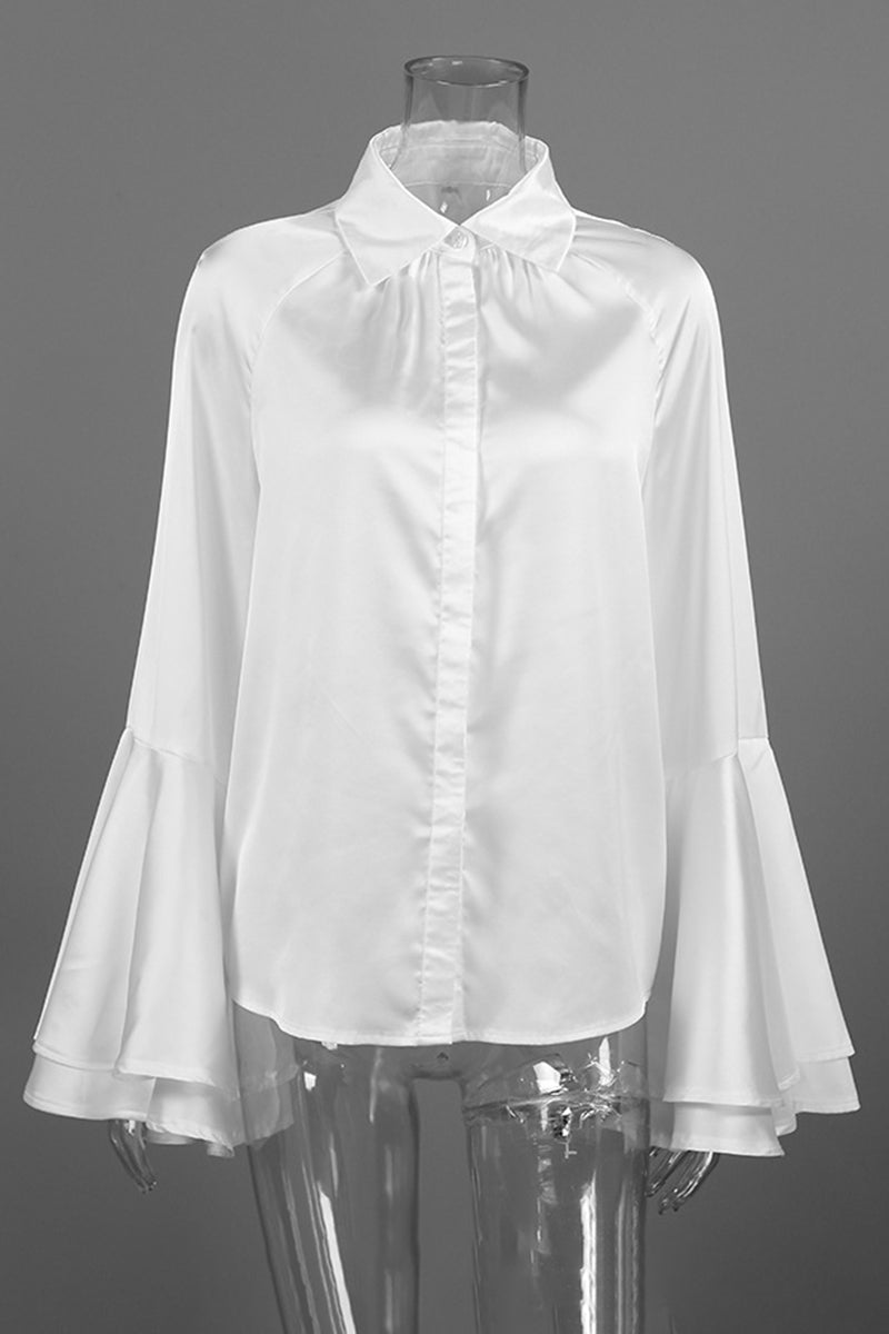 Elegant Flare Sleeve Blouse