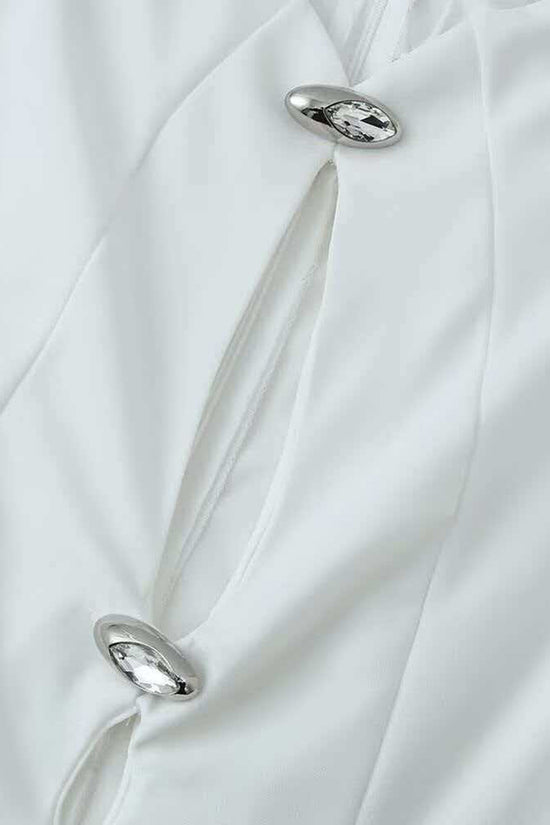 Elegant Sleeveless Mandarin Collar Dress