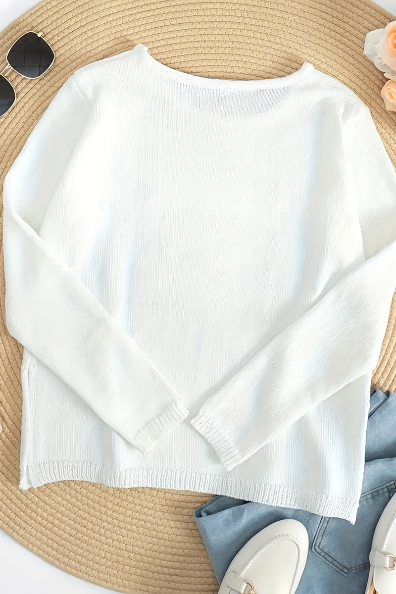 Relaxed Beach Graphic Sweater