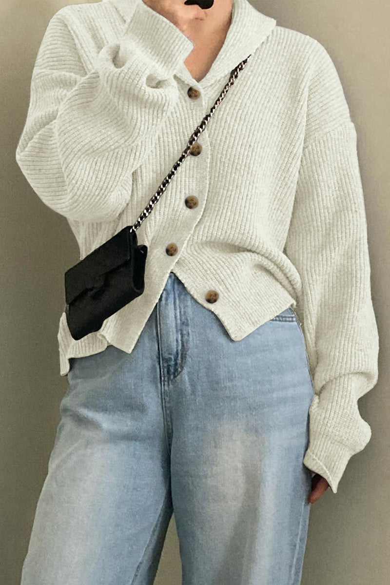 Cozy Button-Front Cardigan