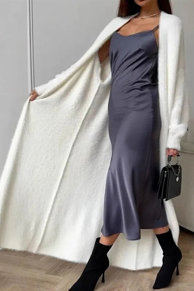 Cozy Longline Open Front Cardigan