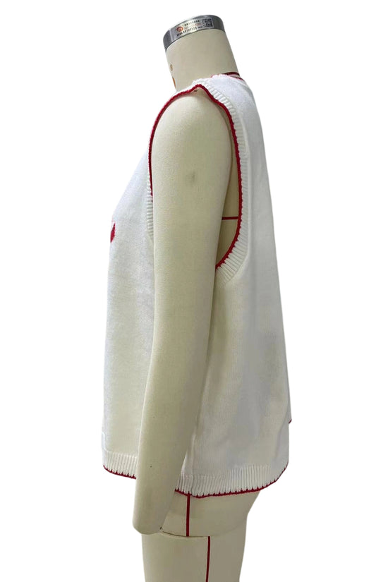 Crab Knit Sleeveless Sweater Vest