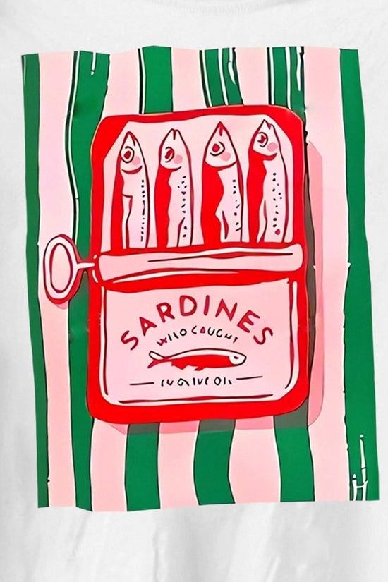 Quirky Sardine Graphic T-Shirt
