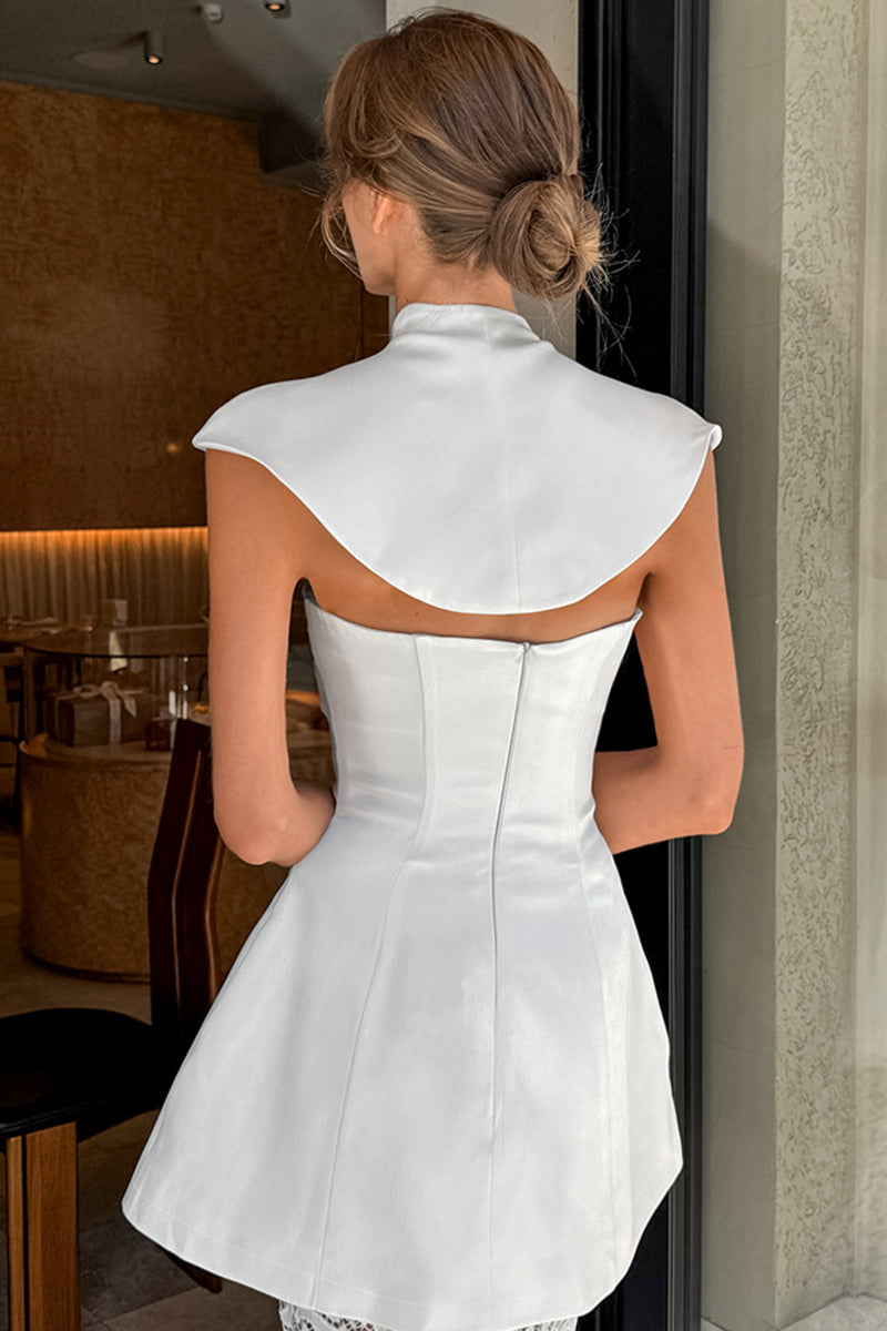 Elegant Sleeveless Skirt Set