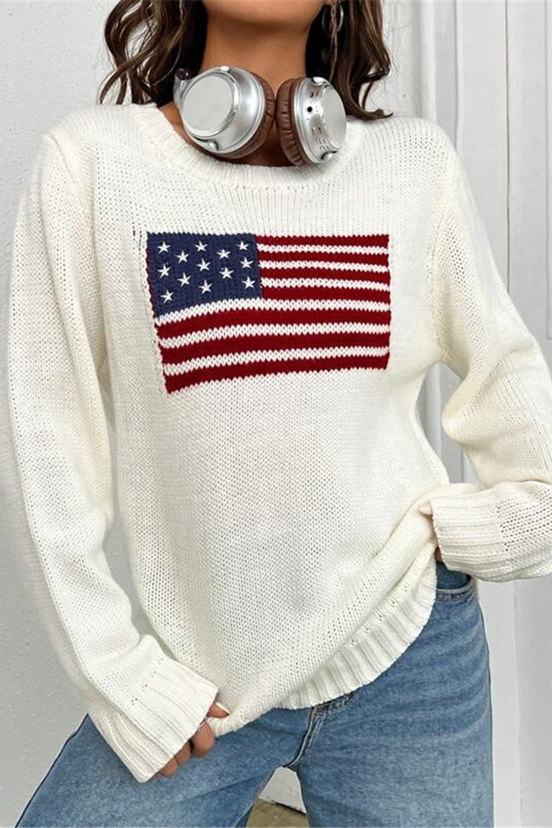 Patriotic Flag Sweater