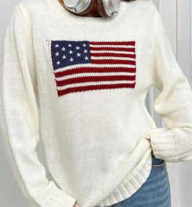 Patriotic Flag Sweater