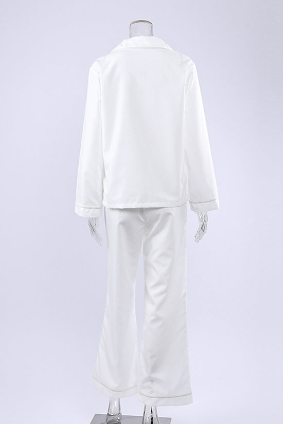 Elegant Bow-Tie Loungewear Set