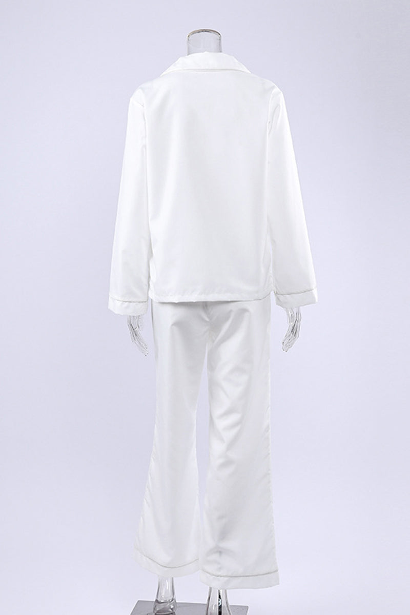 Elegant Bow-Tie Loungewear Set