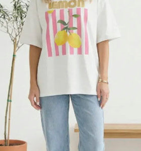 Casual Lemon Graphic Tee